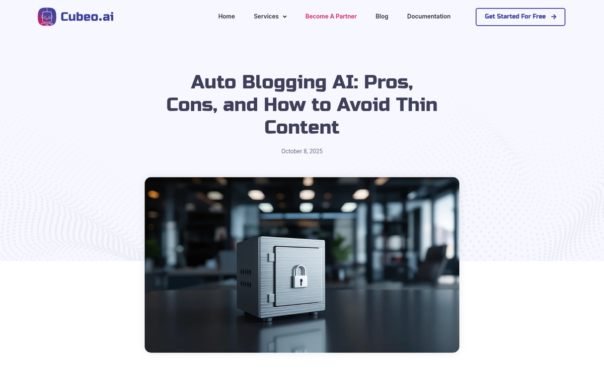 Robot automatically publishing blog post online