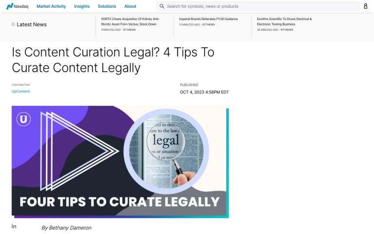 How to Create Legal and Ethical Curated Content