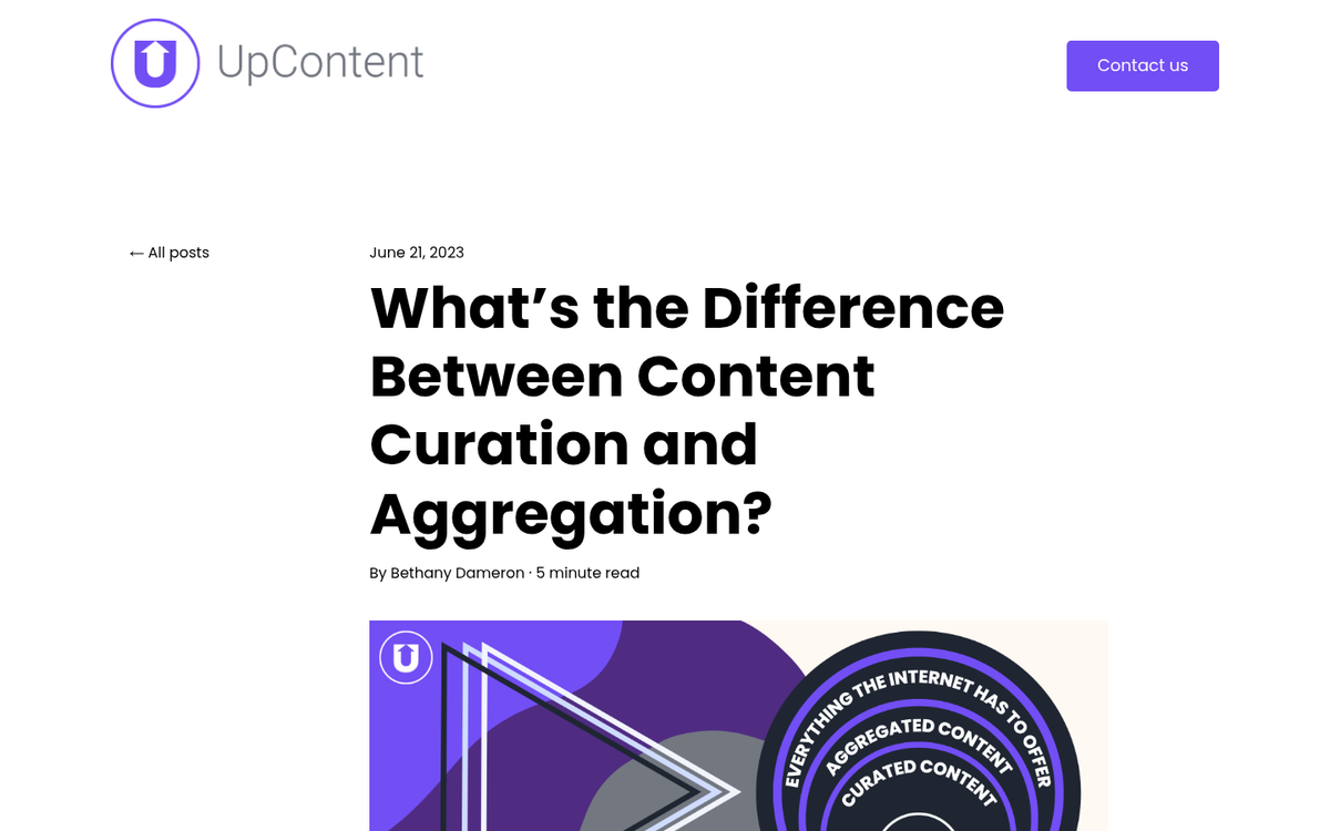 Carefully filtered content selection process illustrated