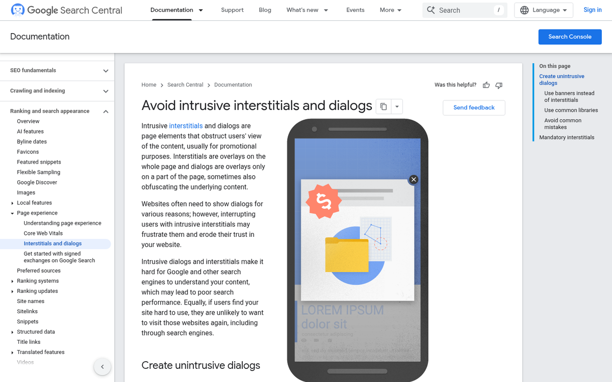 Blog post with minimal content interruptions
