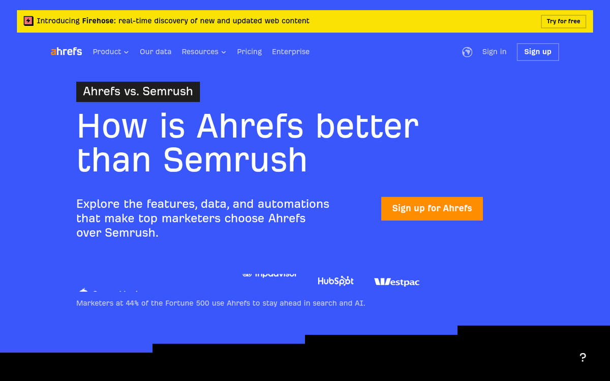 Competitor blog analysis search traffic dashboard