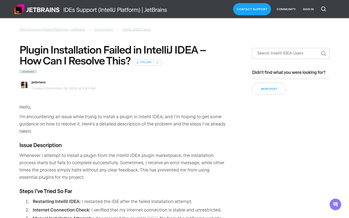 Plugin settings configuration screen with errors