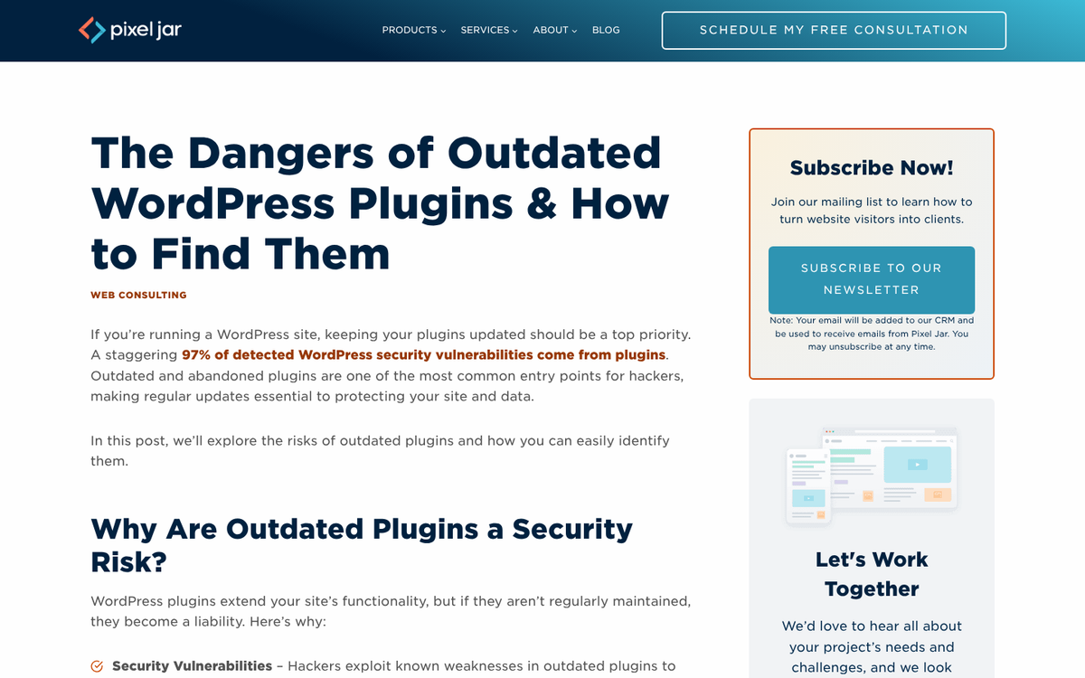Outdated social sharing plugin settings screen