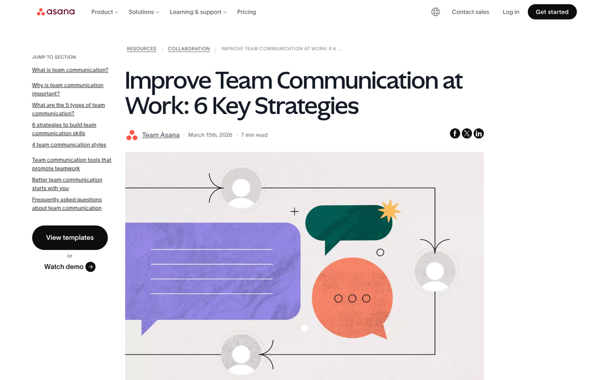 Team members collaborating around a shared workspace