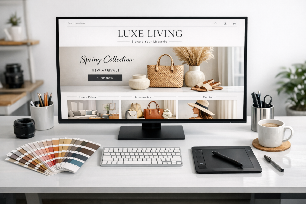 Webflow Ecommerce online store builder interface