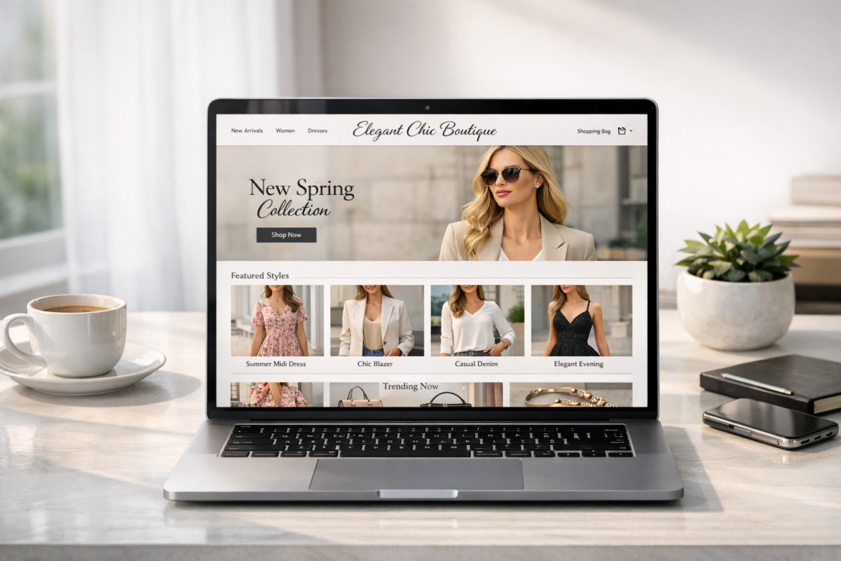 Volusion online store product display interface