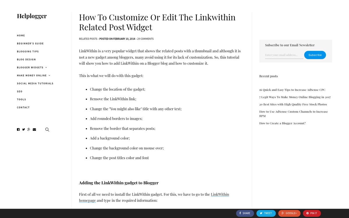 LinkWithin related posts widget preview