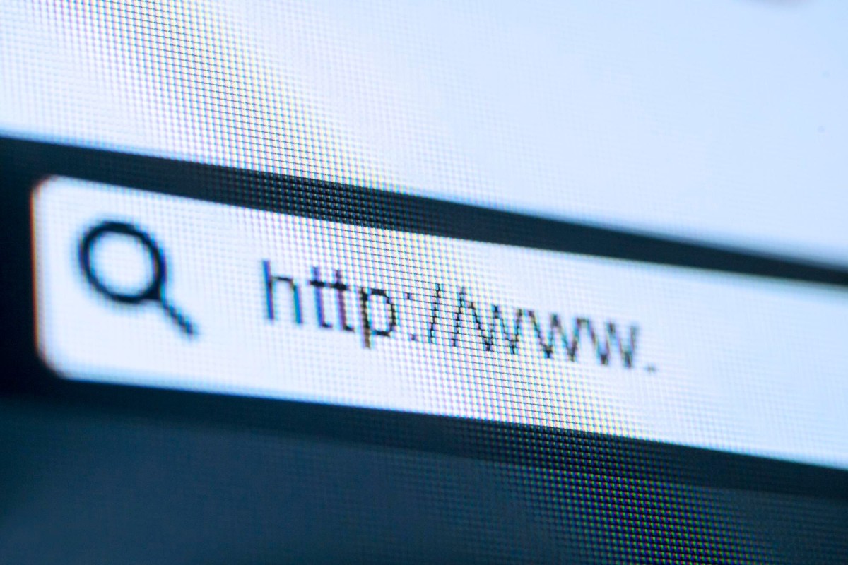 URL link in address bar highlighted