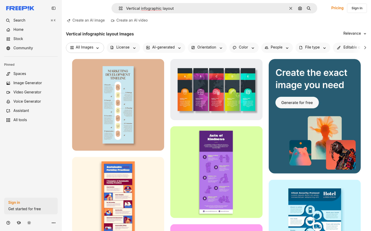 Infographic page showing adjusted image height