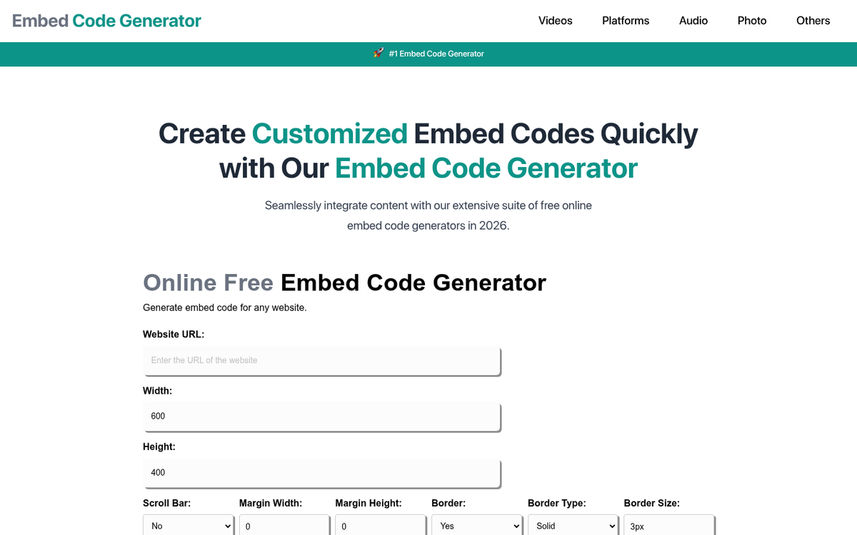 OctaTools infographic embed code interface screenshot