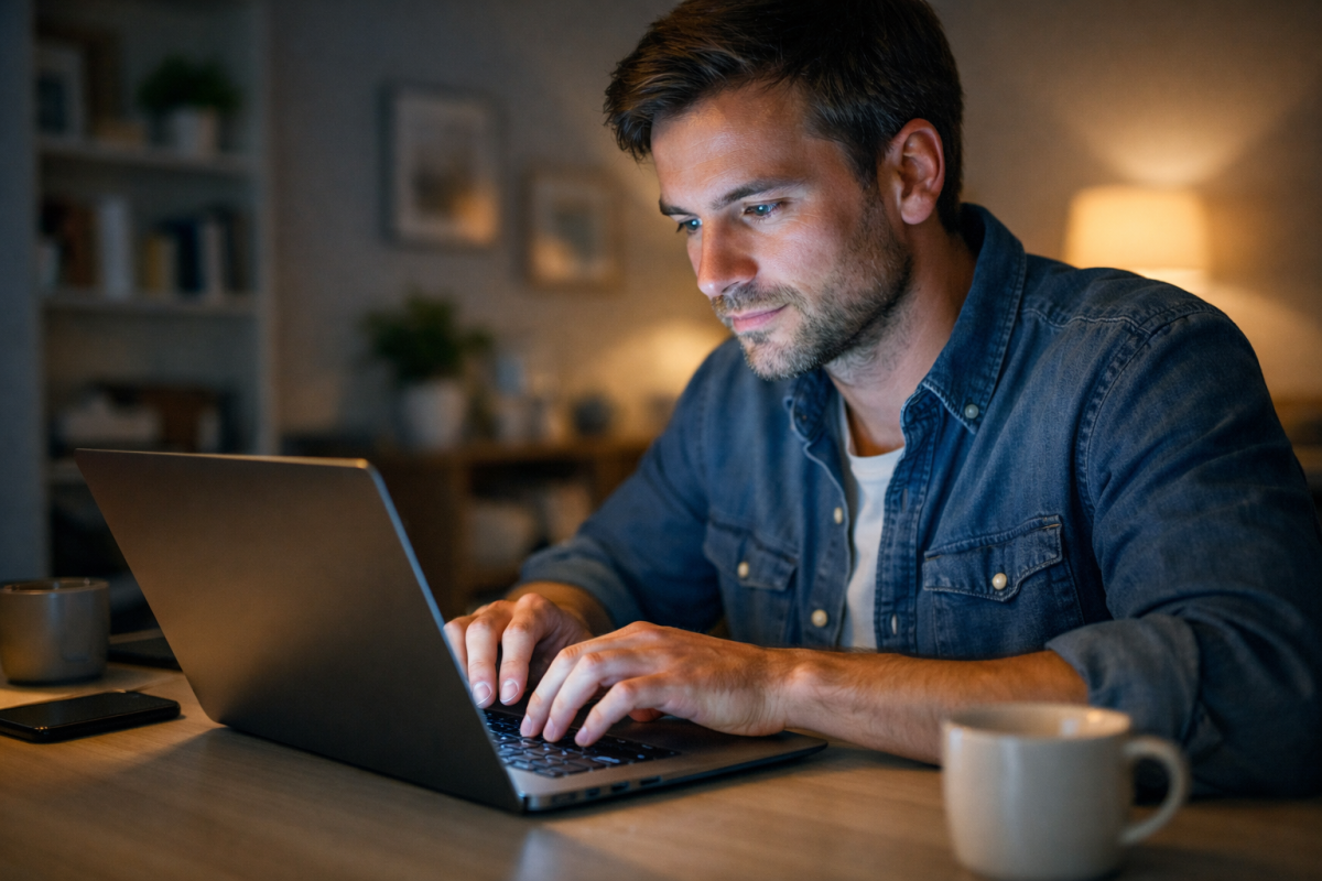 Modern keyword strategy concept illustration