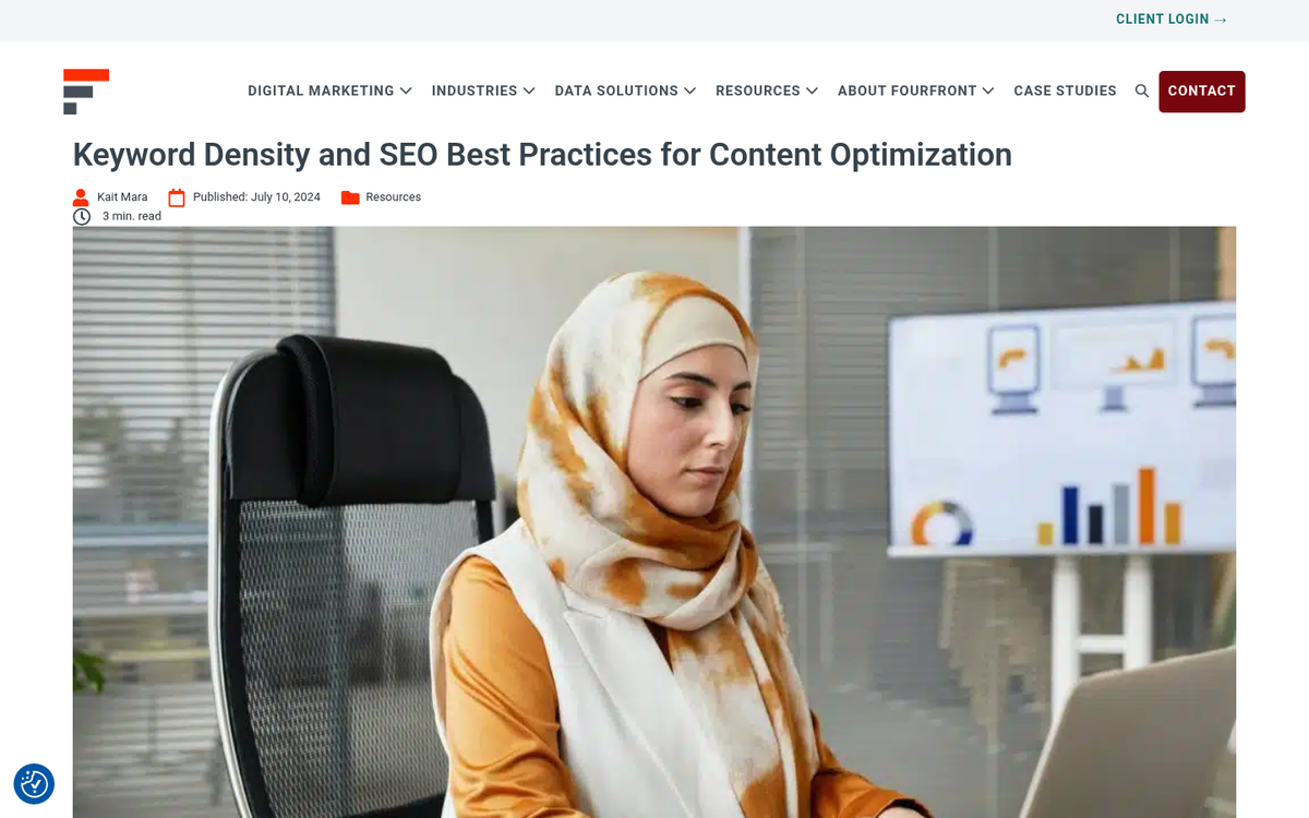 Organized keywords grouped together on screen