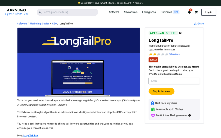 A Comprehensive Review of Long Tail Pro Software