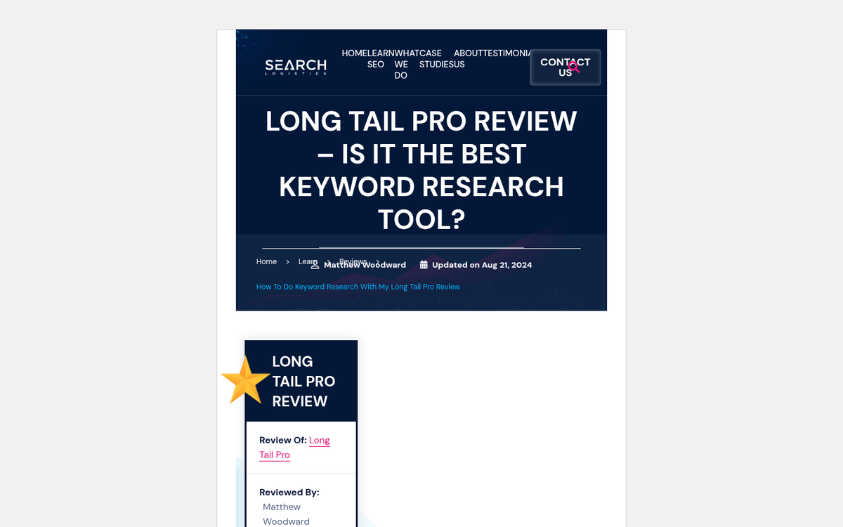 Long Tail Pro software final verdict summary