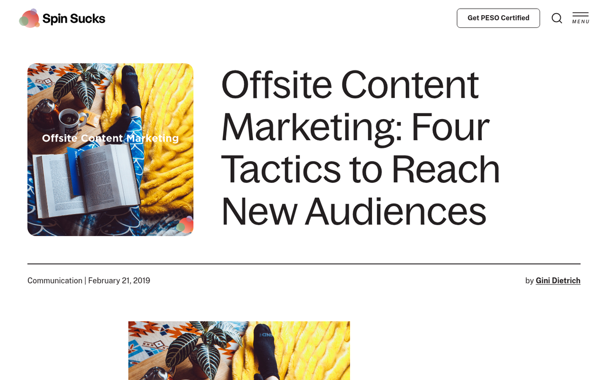 Offsite marketing checklist items and strategies