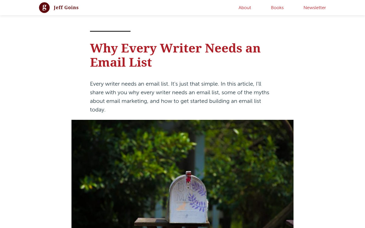 Person returning to read blog over time