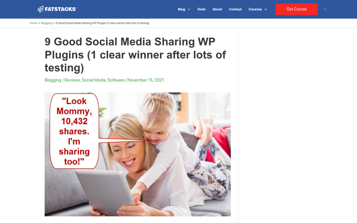Social Warfare plugin AI integration screenshot