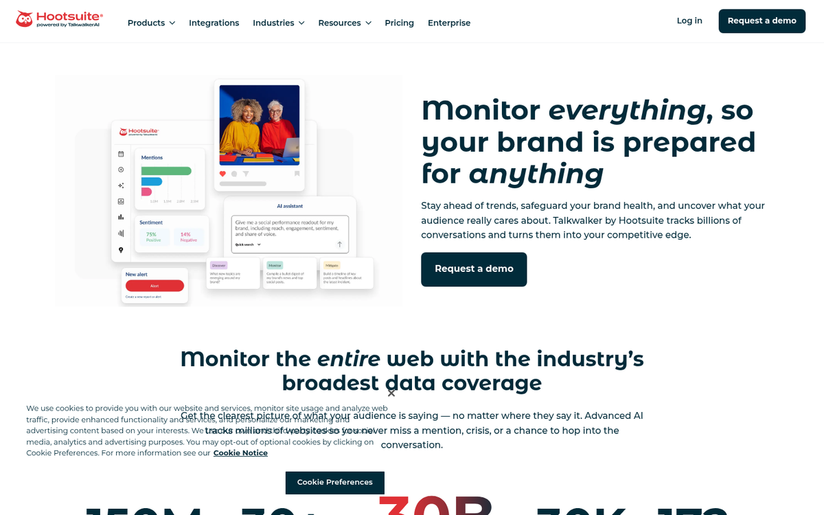 Screenshot of blog post engagement metrics