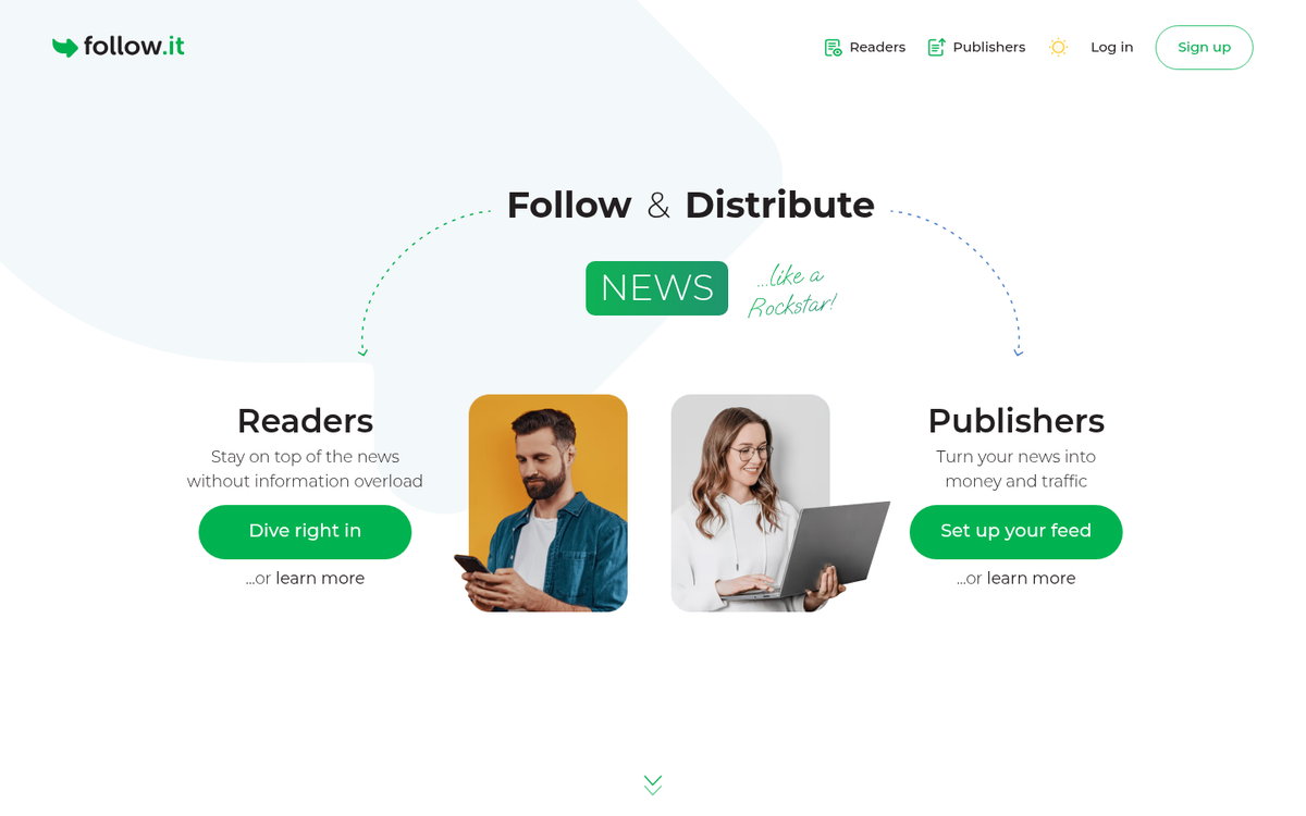 WordPress feed URL service interface screenshot