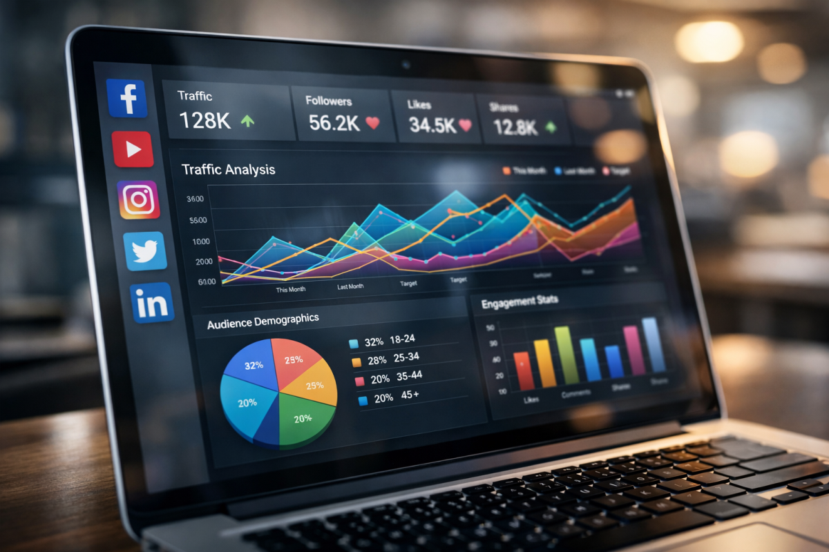 GA4 social media traffic classification breakdown