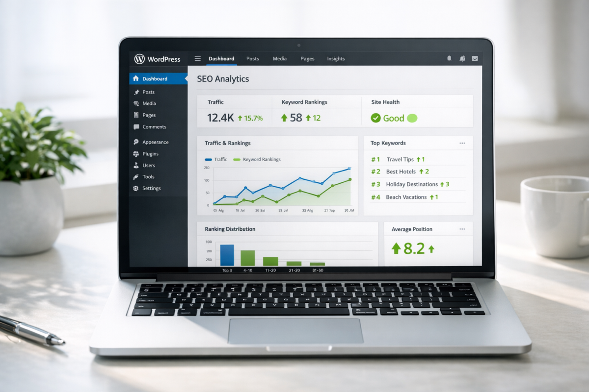 Rank Math SEO plugin dashboard interface