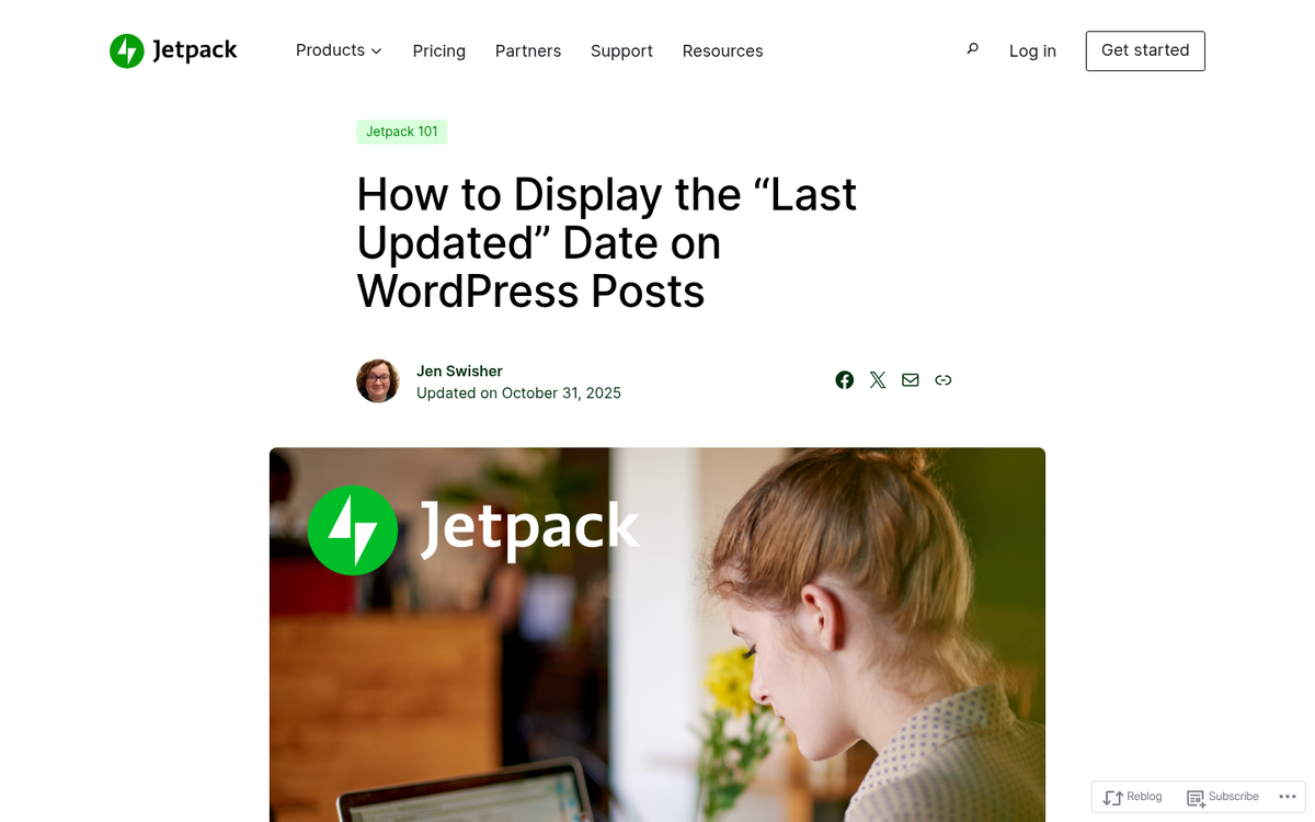 Calendar with highlighted publication date