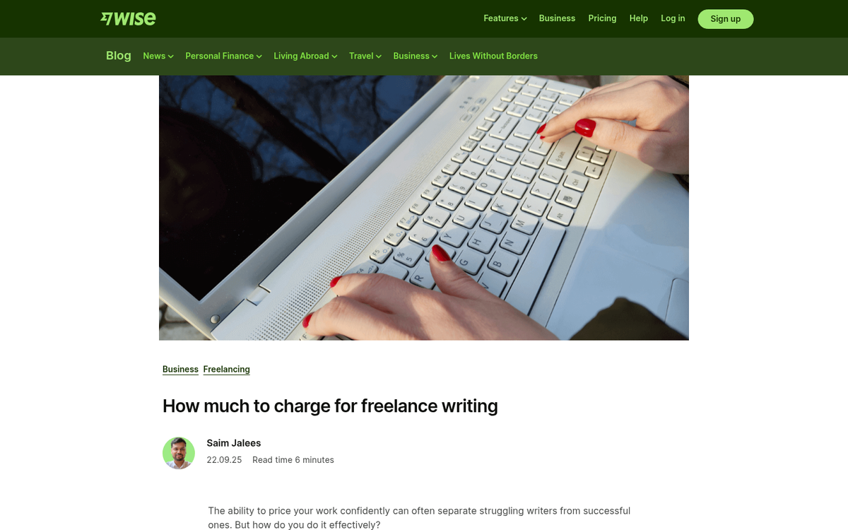 Person outsourcing small tasks on laptop