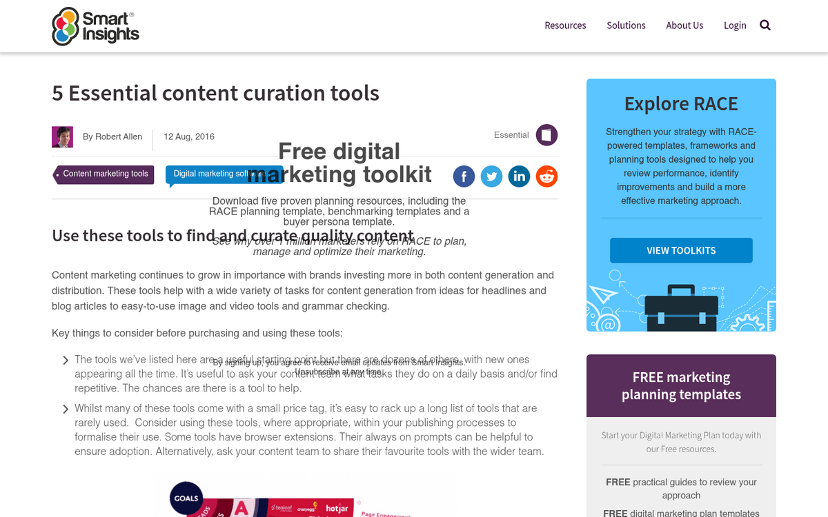 Honorable mentions content curation platforms overview
