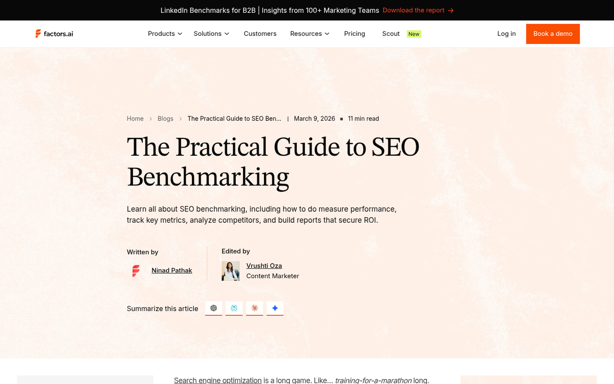 Search ranking metrics and value indicators