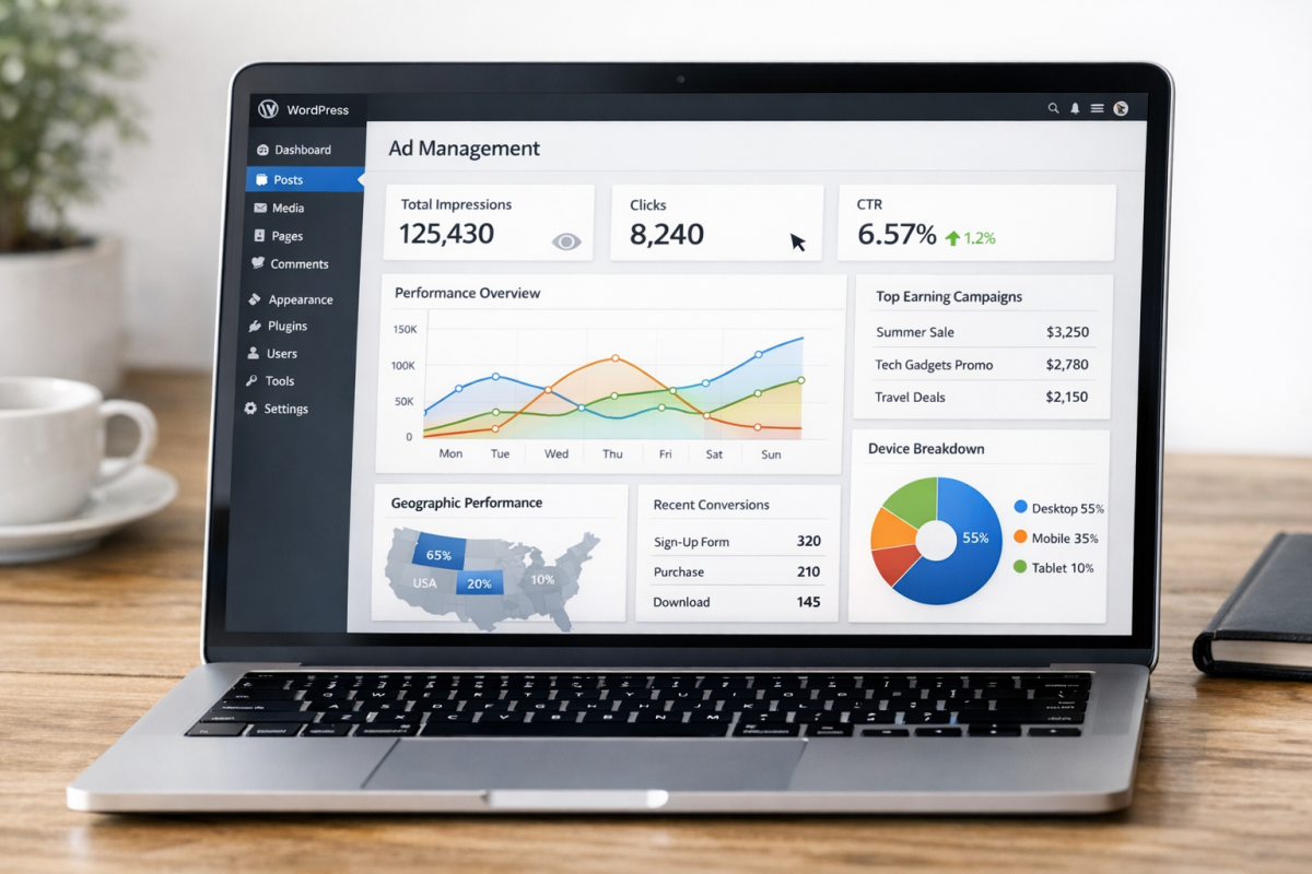 AdSanity WordPress plugin dashboard interface