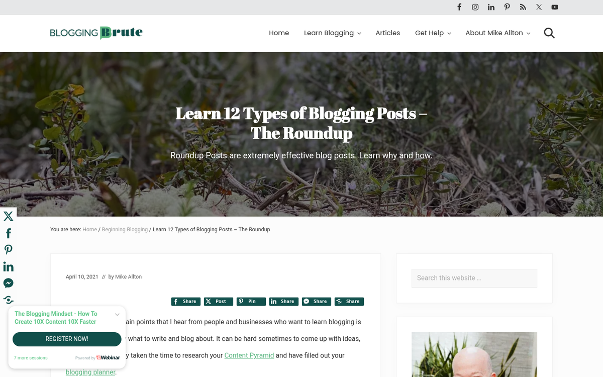 Industry roundup blog post series example