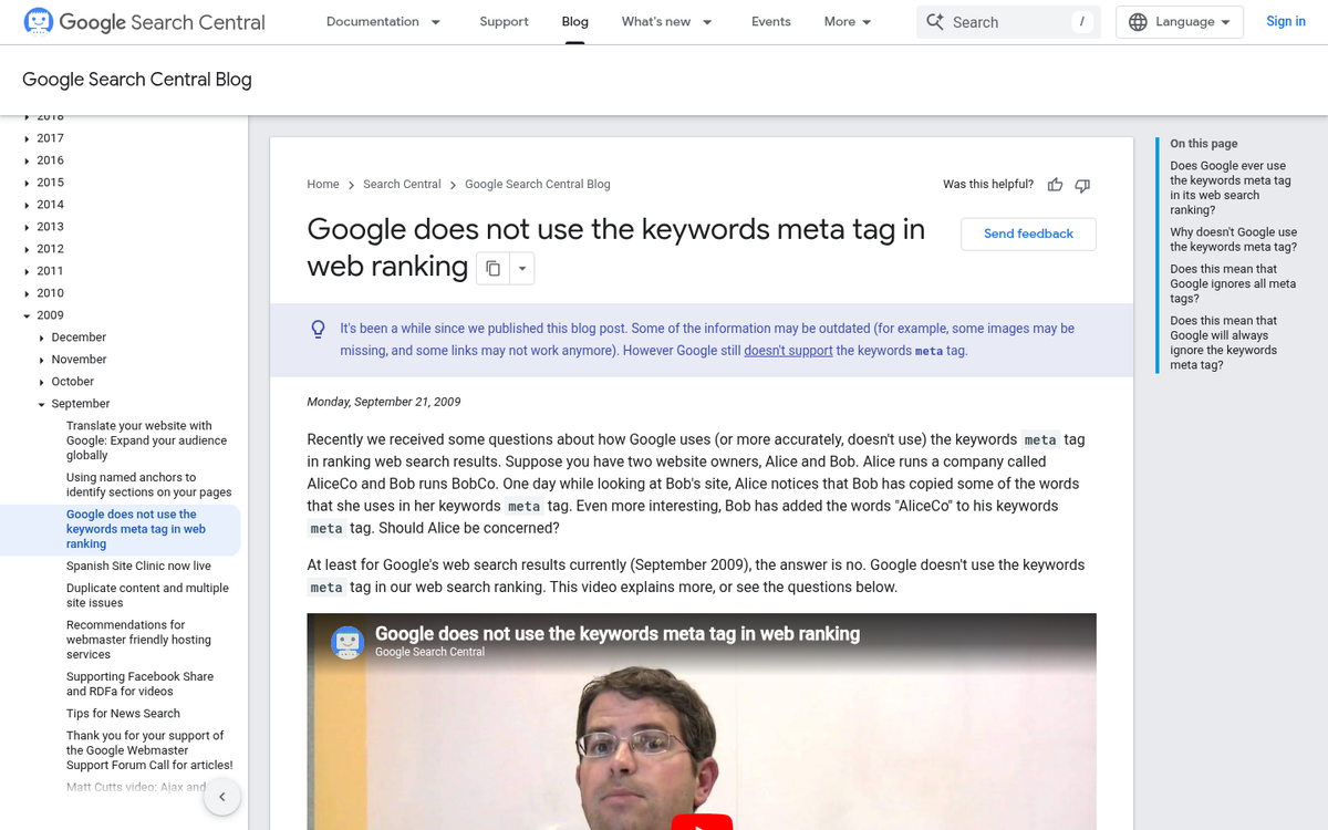 Keyword stuffed blog post text example