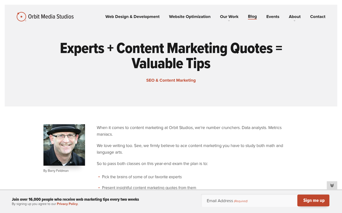 Expert quote highlighted on webpage screenshot