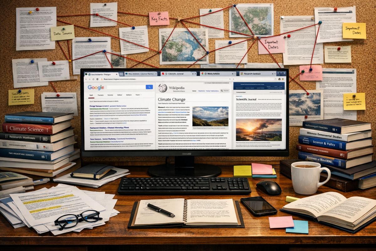 Compilation of resource links on a webpage