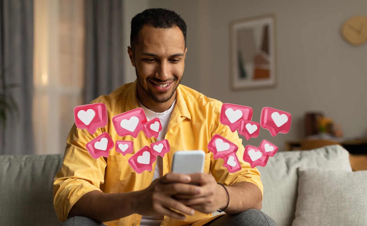 Person reacting to viral social media trends