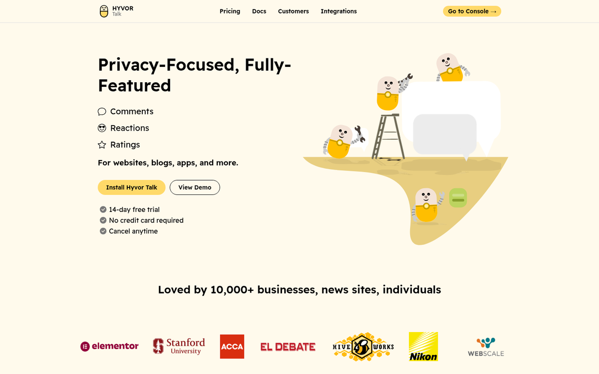 Blog comment section with user replies