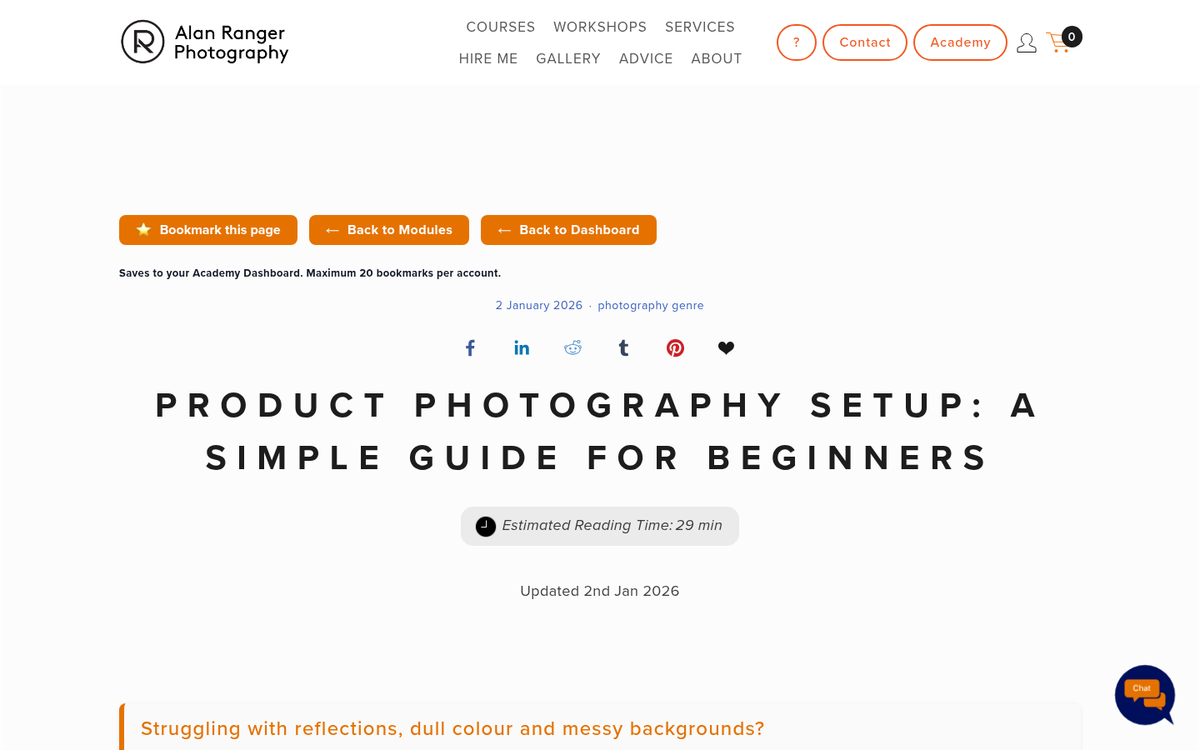 Blogger photographing product for review