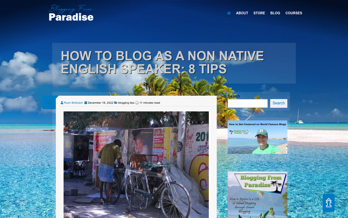 Global bloggers writing confidently in English