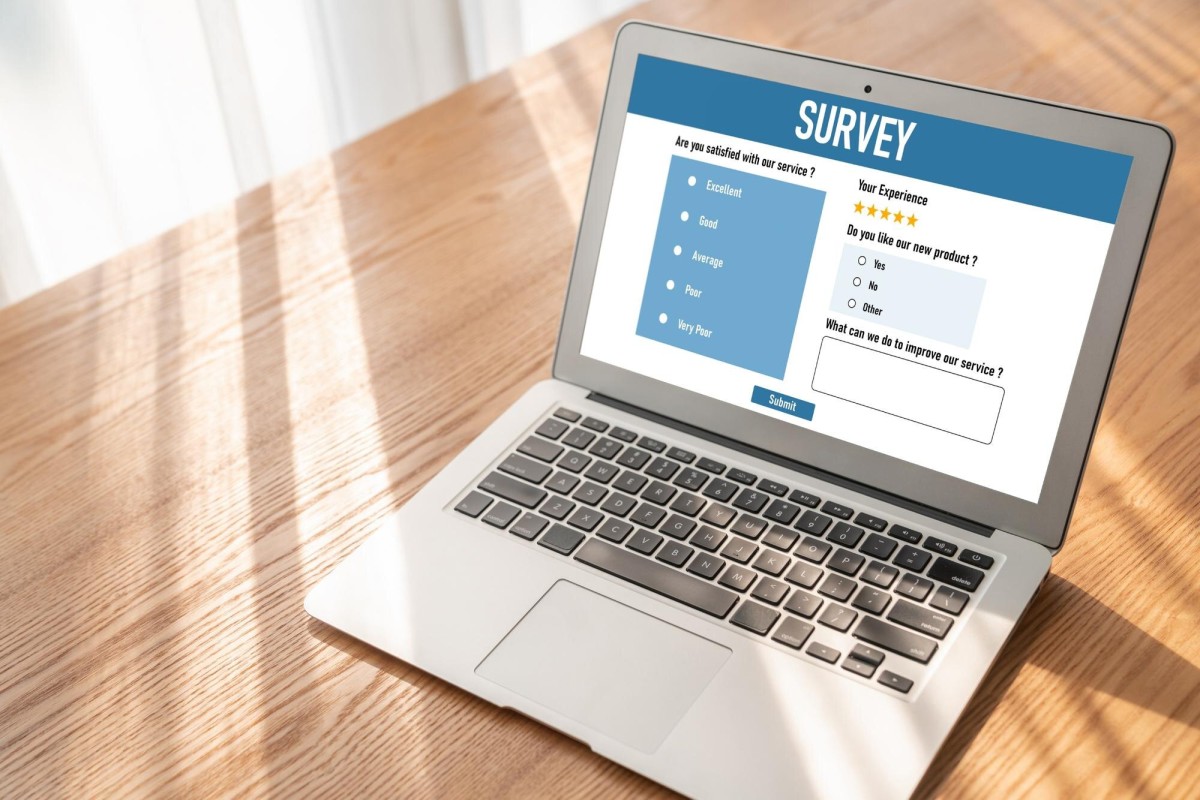 Person reviewing website manual actions report
