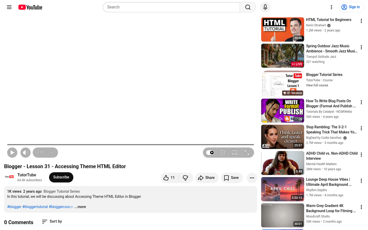 Blogger dashboard font customization settings