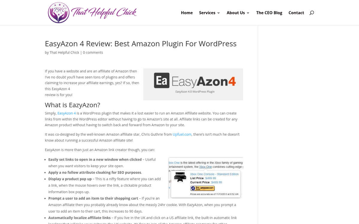 EasyAzon plugin pricing and features comparison