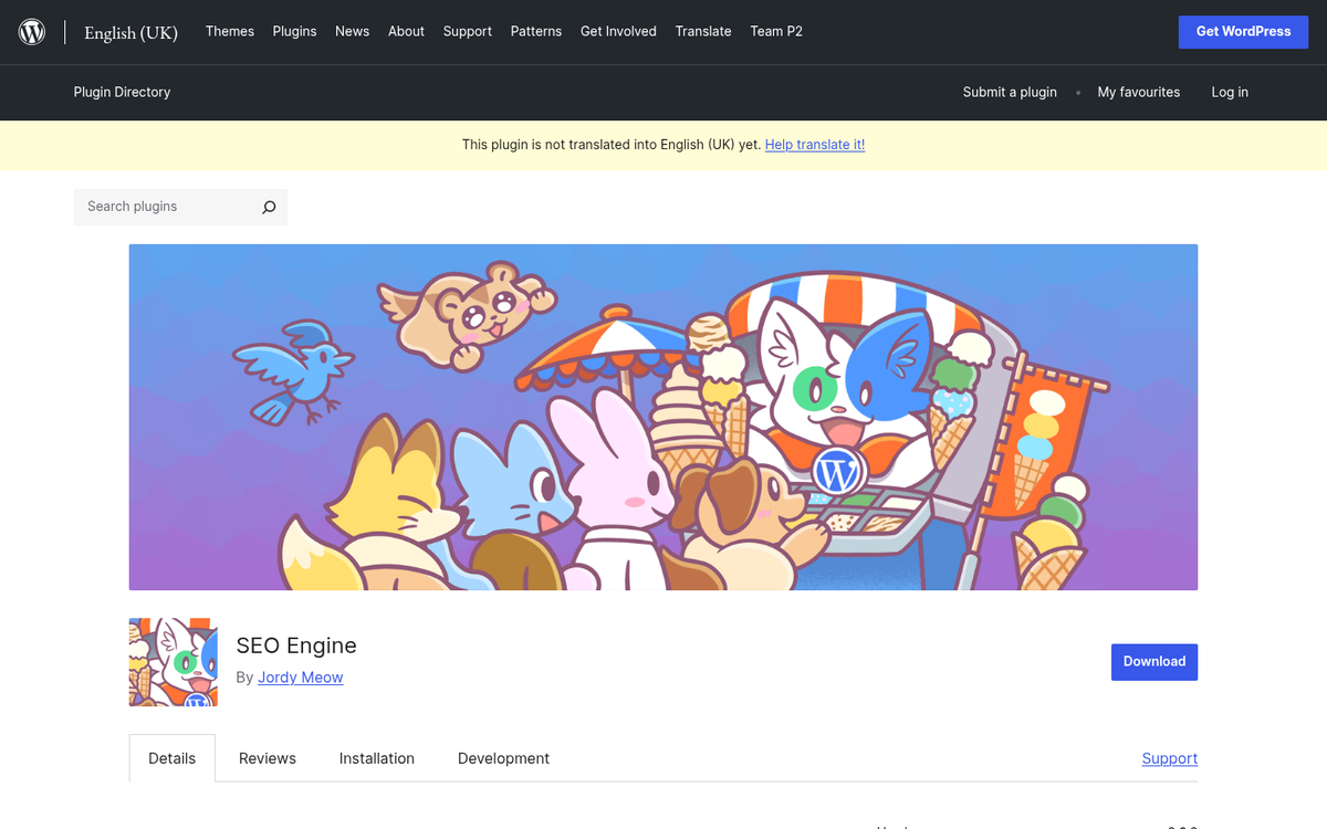 SEO plugin technical settings comparison interface