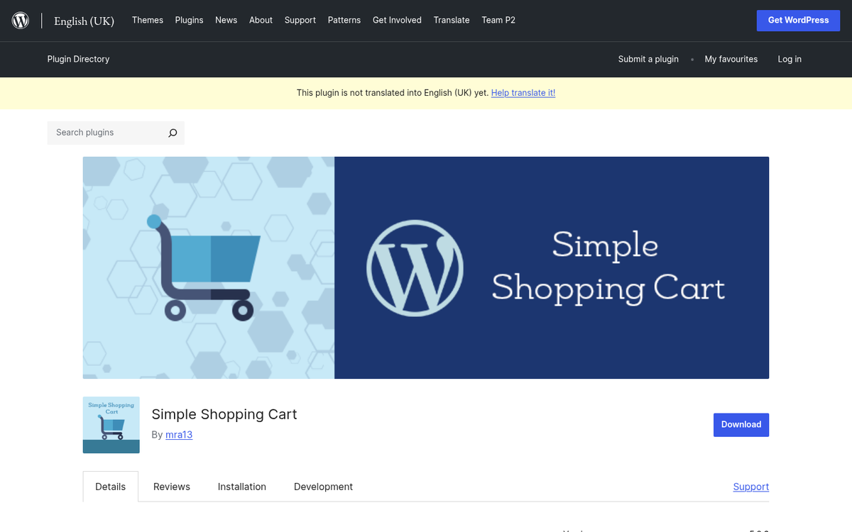 WP Ultra Simple PayPal Cart plugin interface