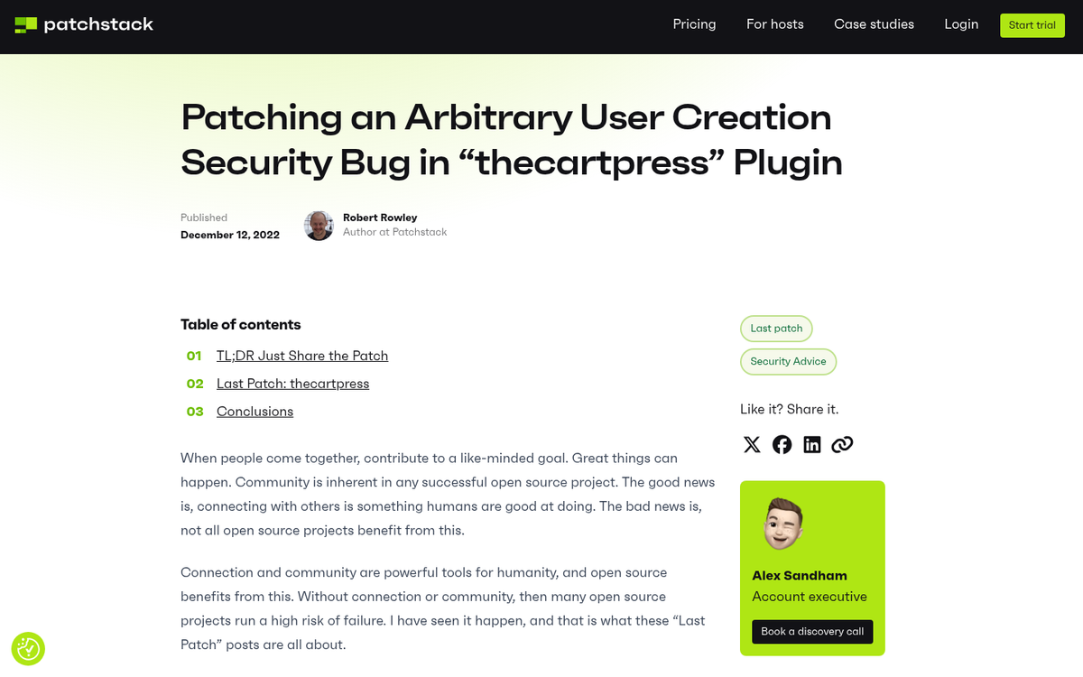 TheCartPress shopping cart plugin homepage screenshot