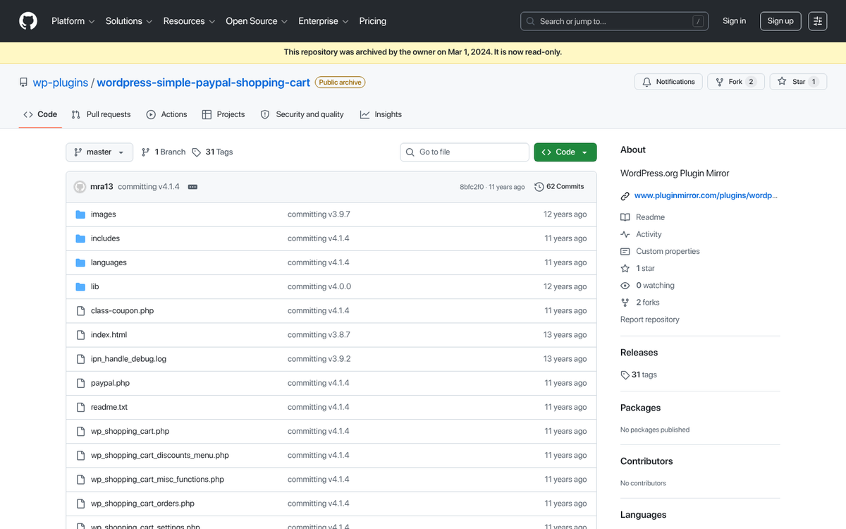 WordPress Simple PayPal Shopping Cart plugin interface