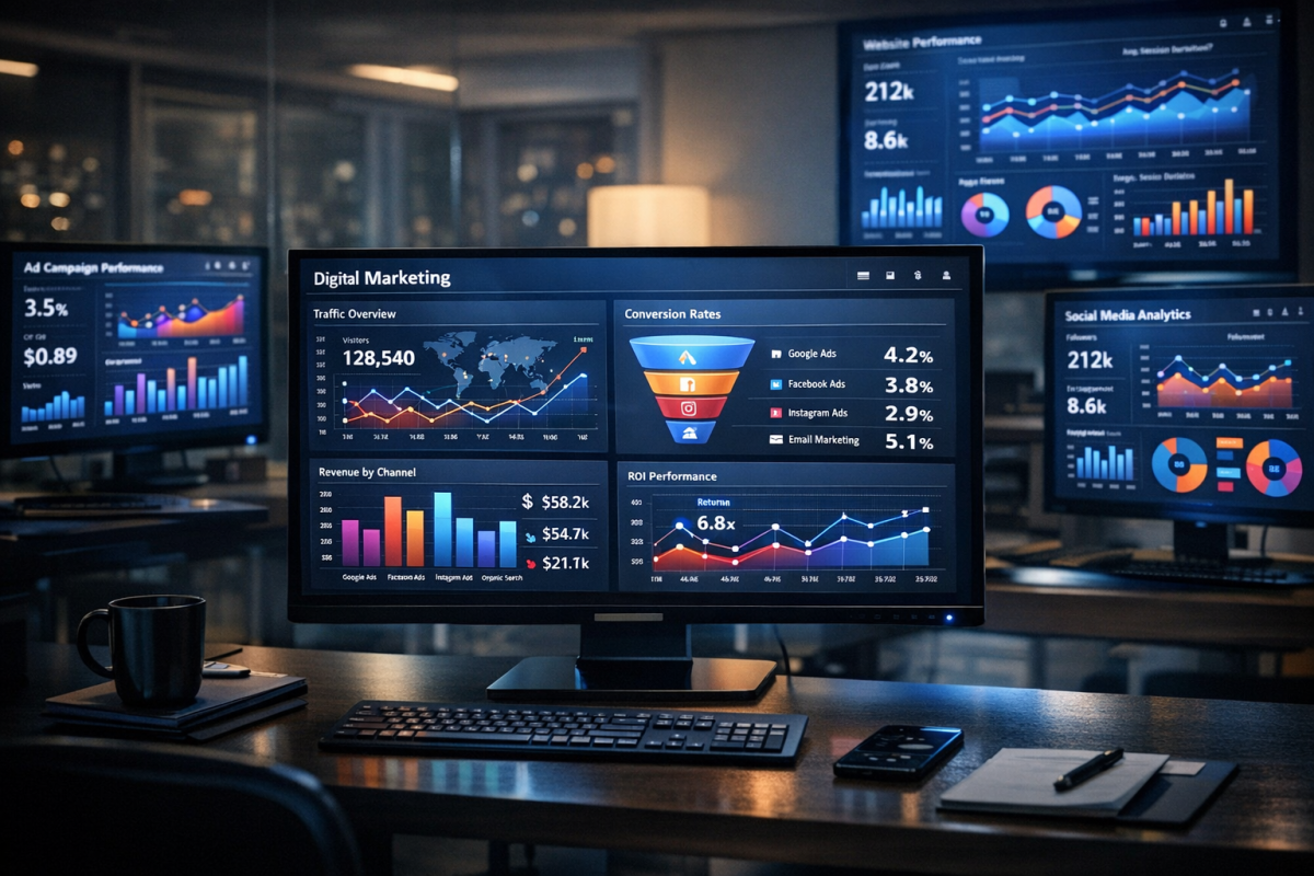 Google Performance Max campaign dashboard overview