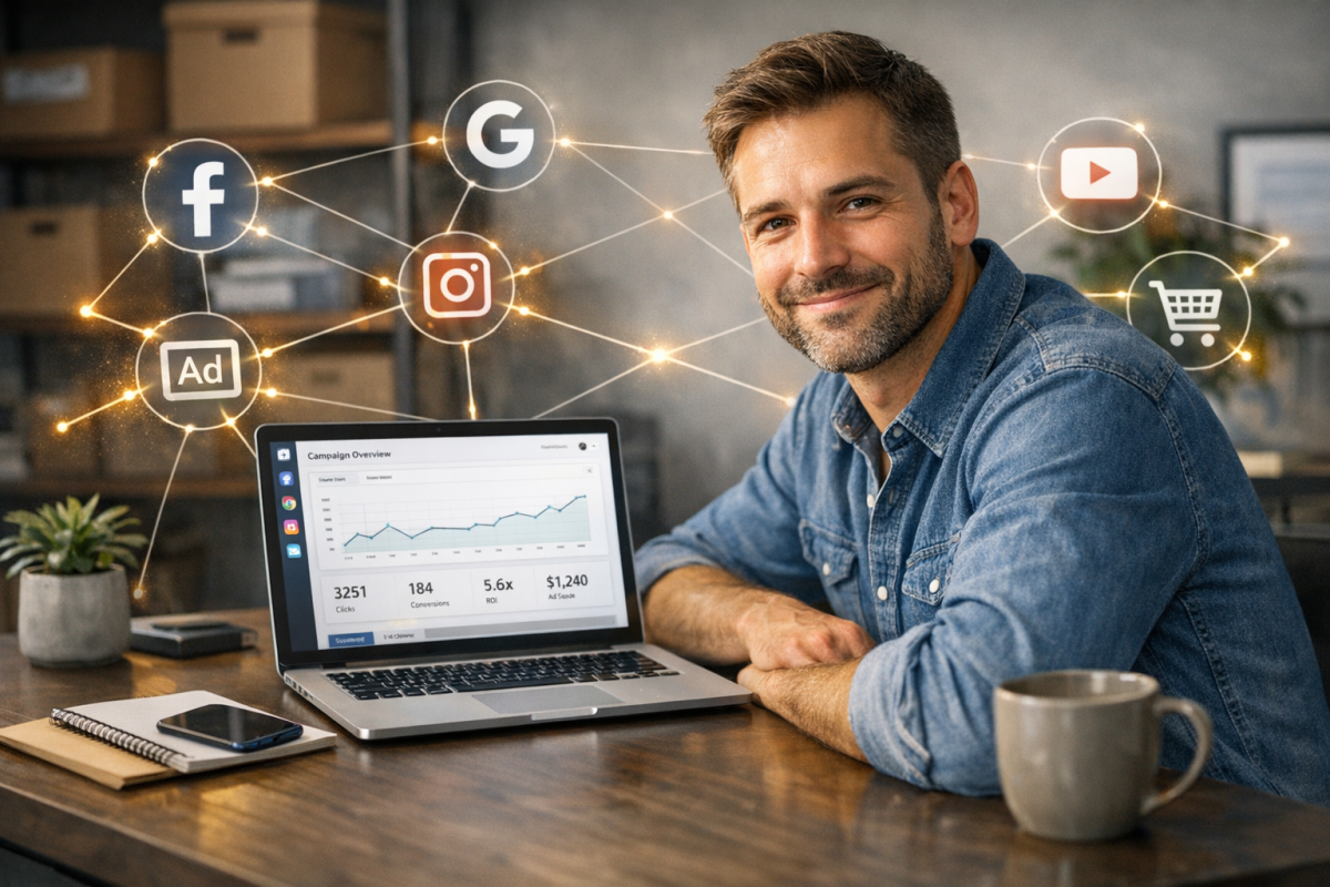 Google Smart Campaigns dashboard interface screenshot