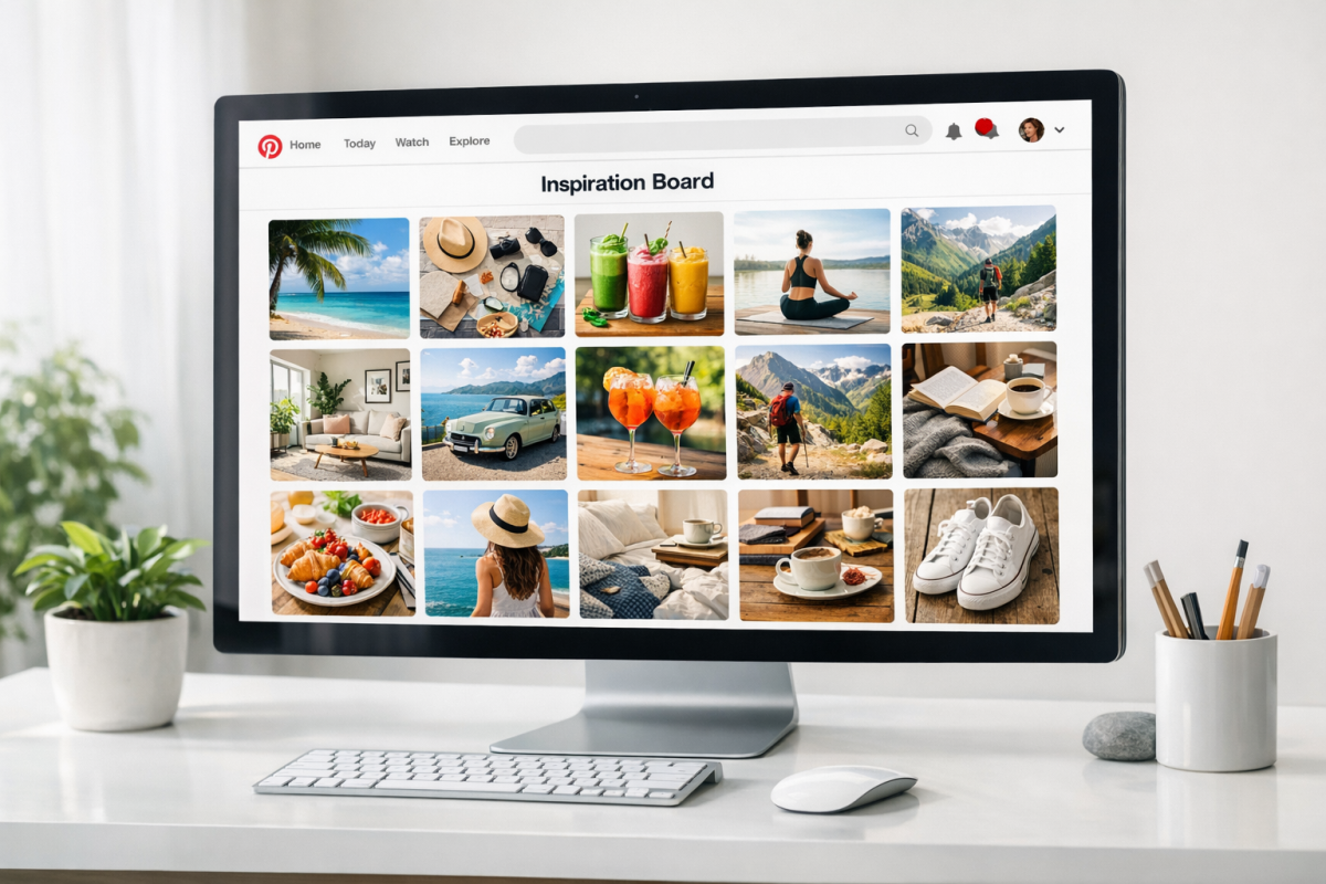 Pinterest board widget embedded on blog