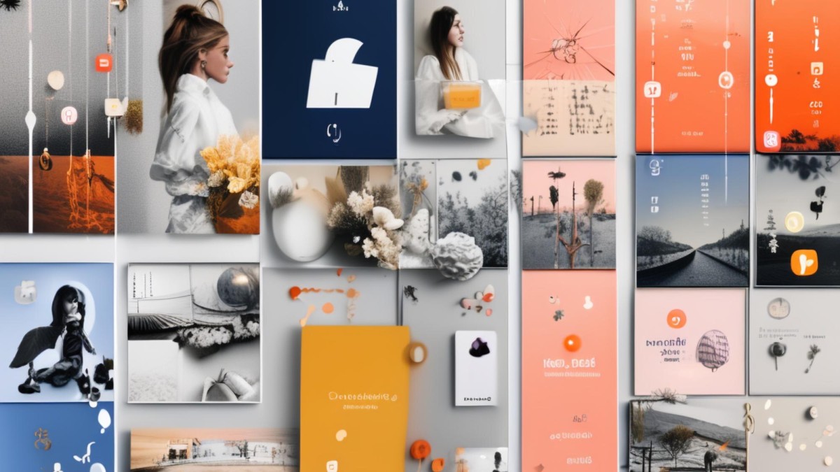 Pinterest portfolio grid layout display