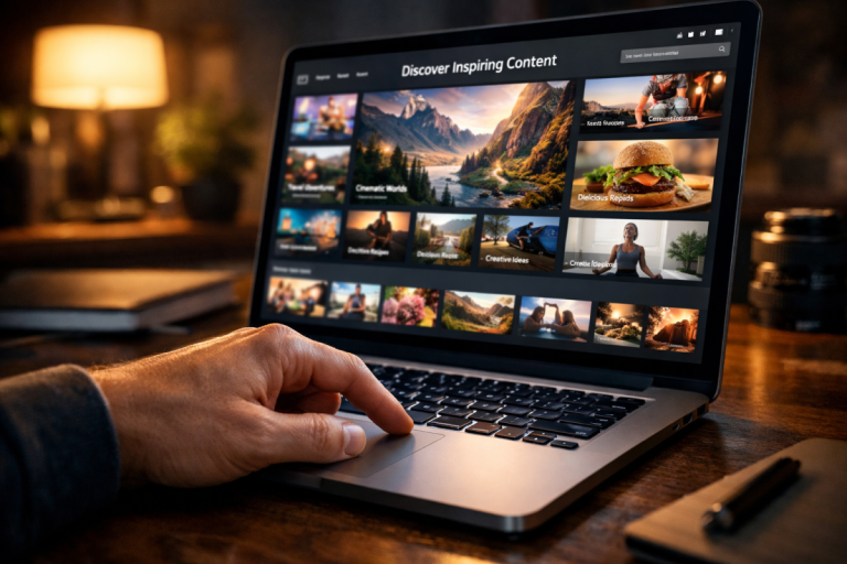 Mix social bookmarking platform homepage interface